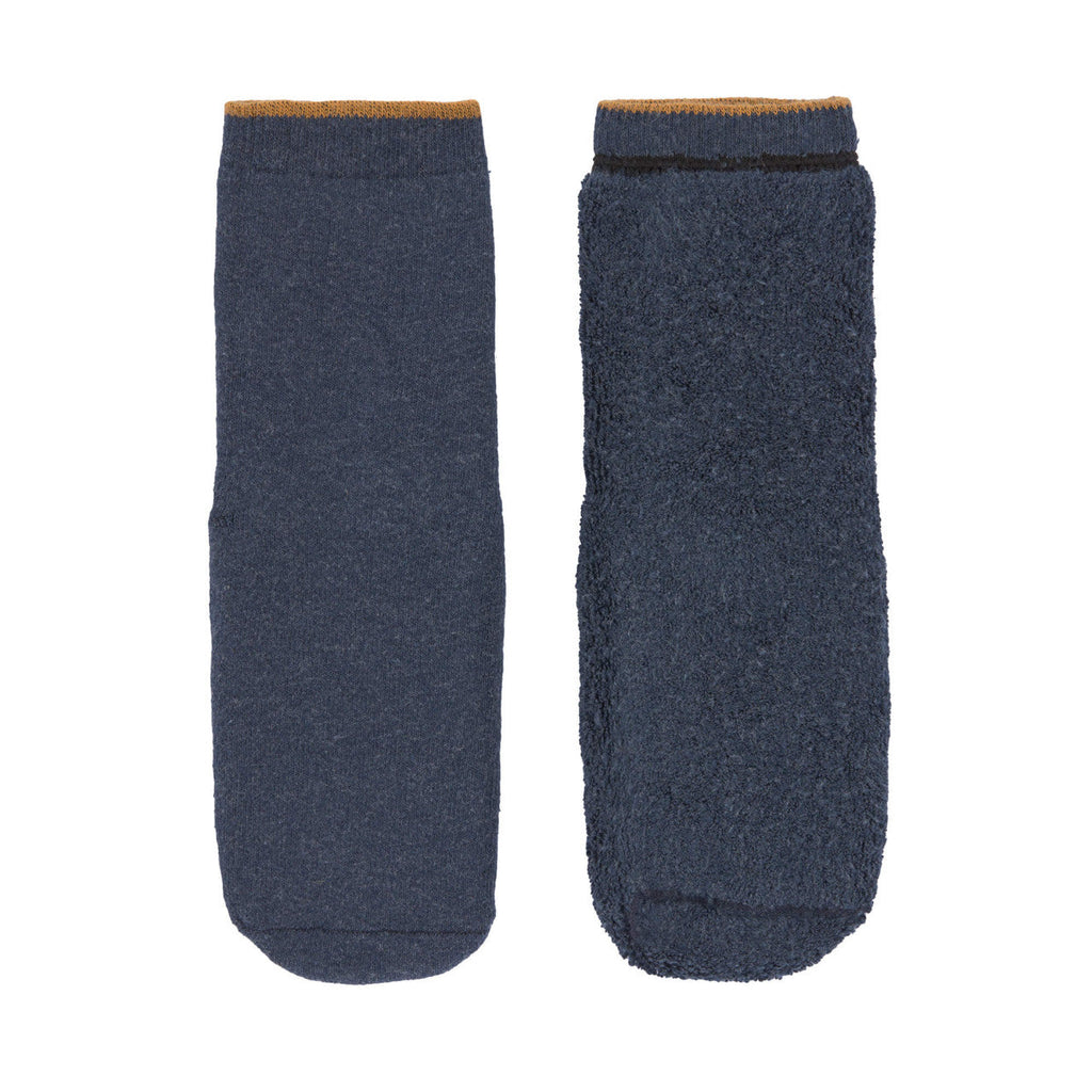 2er-Pack rutschfeste Socken in Blau/Grau (Größen: