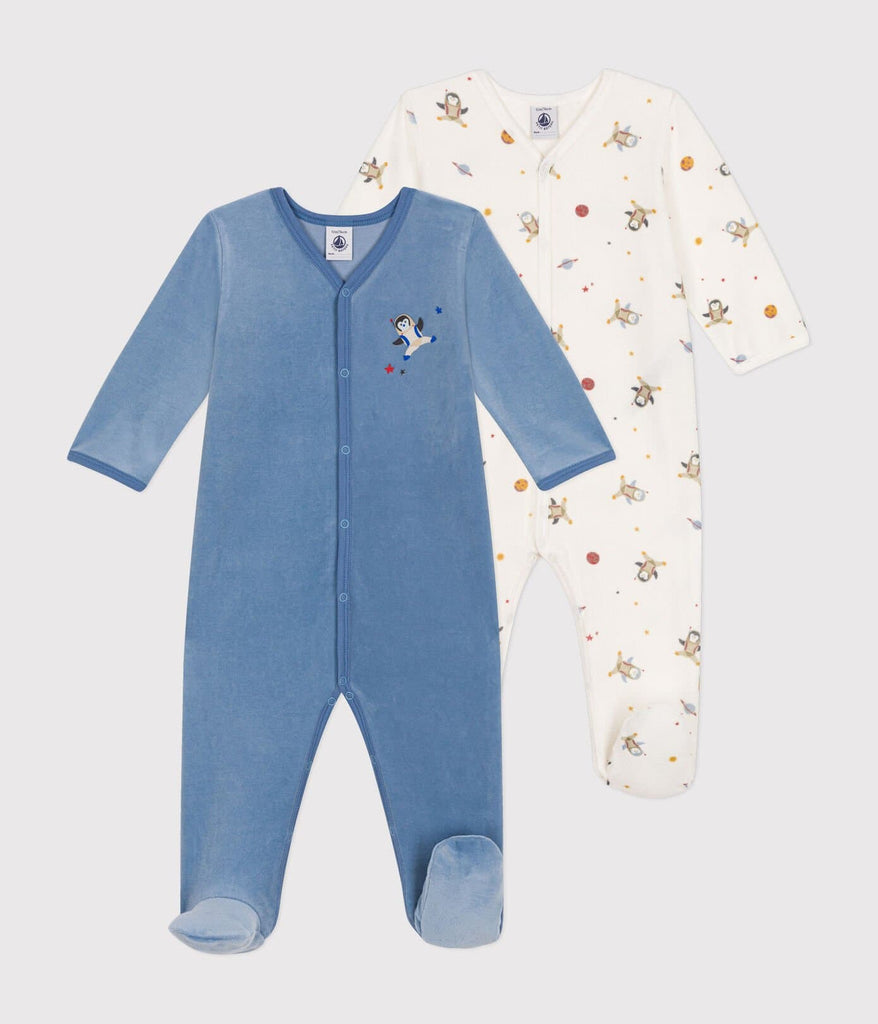 Lot de 2 pyjamas bébé en velours