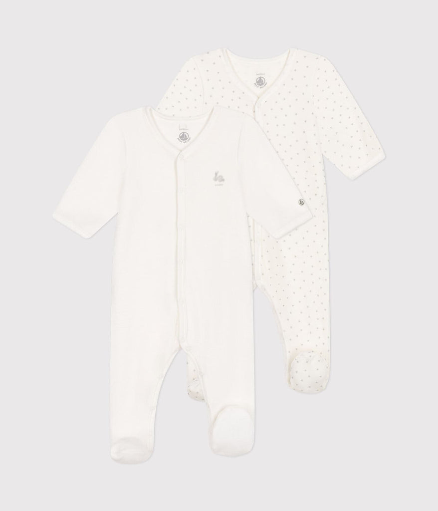 Lot de 2 pyjamas en velours bébé