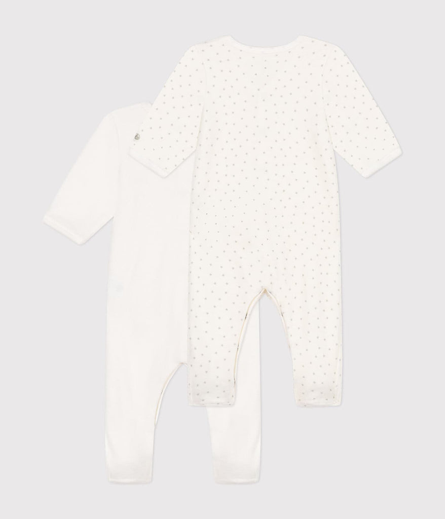 Lot de 2 pyjamas en velours bébé