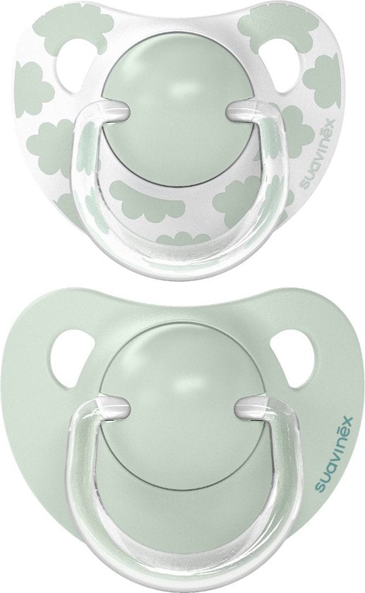 Set mit 2 Schnullern – Dreams Flat Duo Vertsilicone Silikon