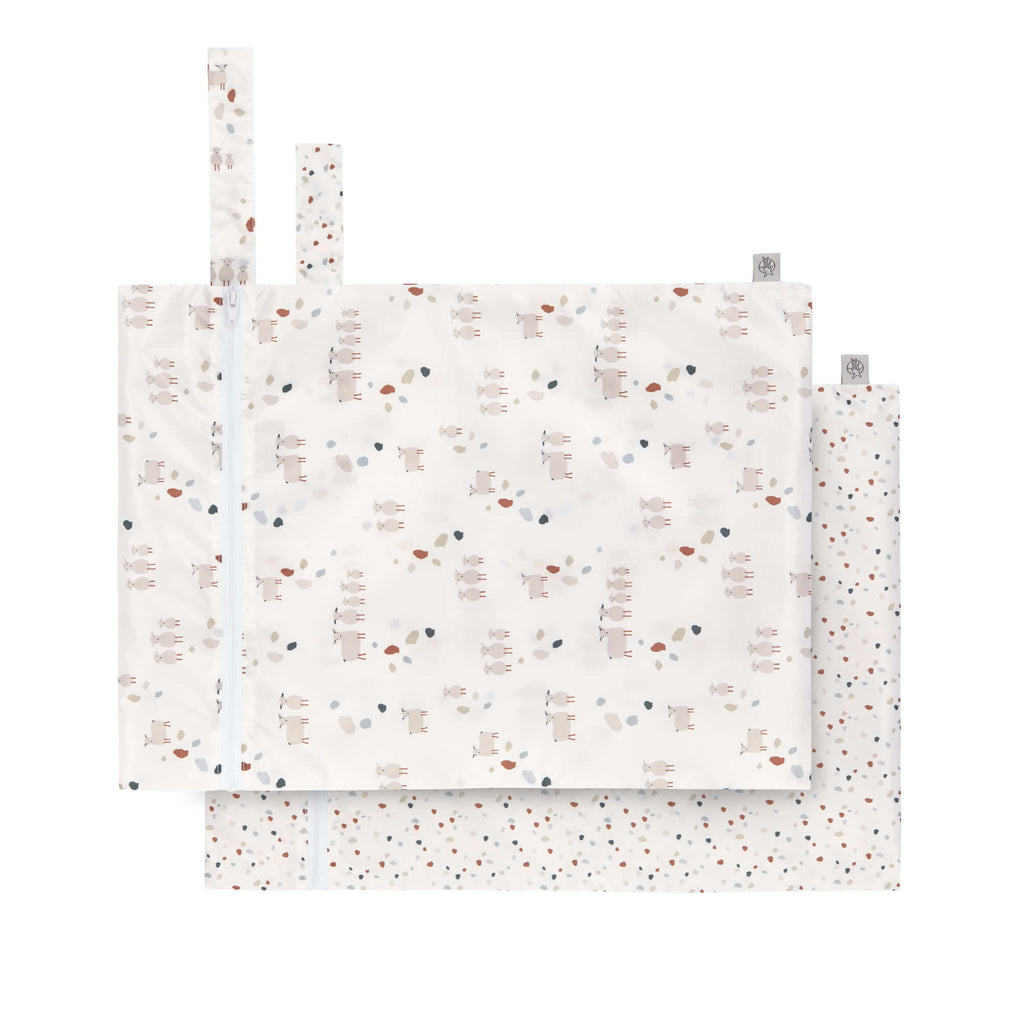 Lot de 2 Wet Bags - Pois/Mouton - Accessoires