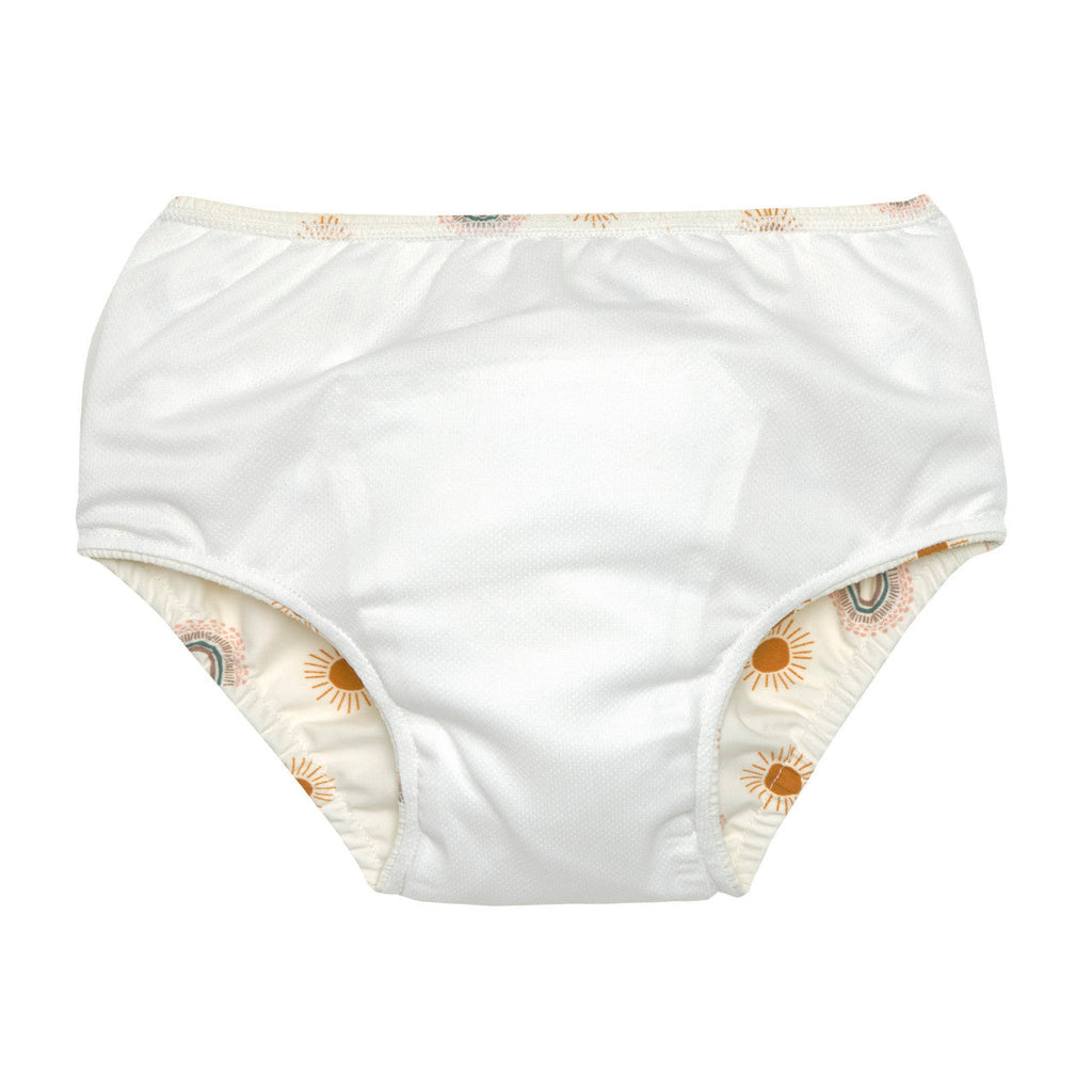 Maillot de bain couche Arc en ciel blanc