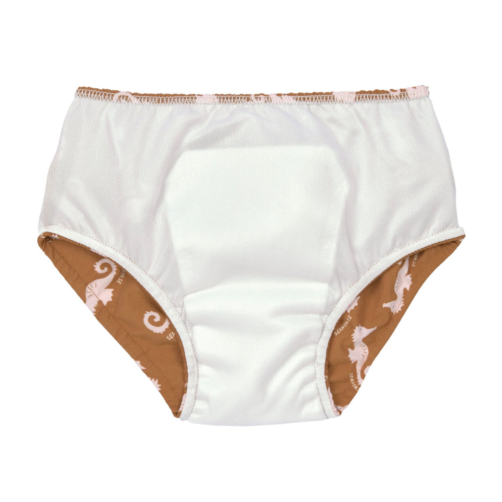 Maillot de bain couche Hippocampe caramel - maillot