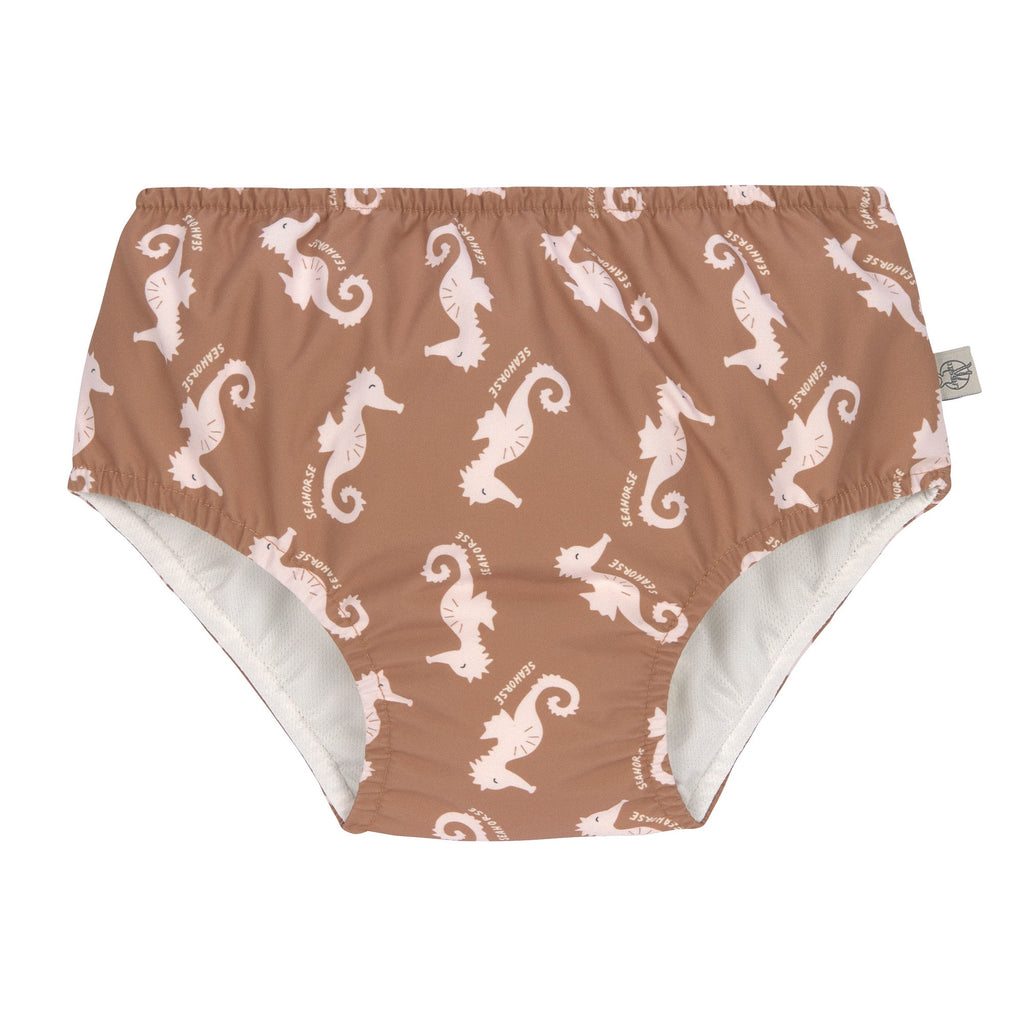 Maillot de bain couche Hippocampe caramel - maillot