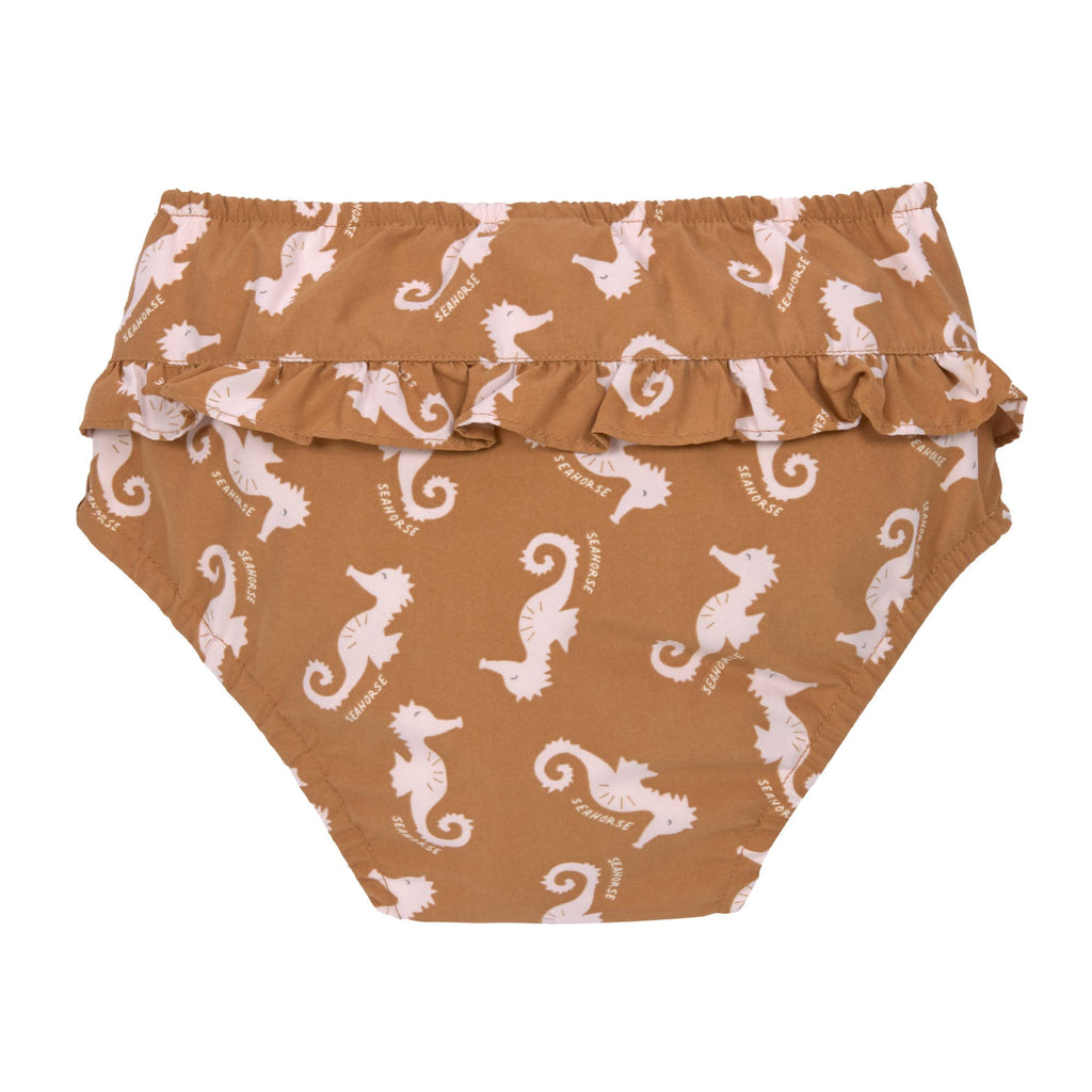 Maillot de bain couche Hippocampe caramel - maillot