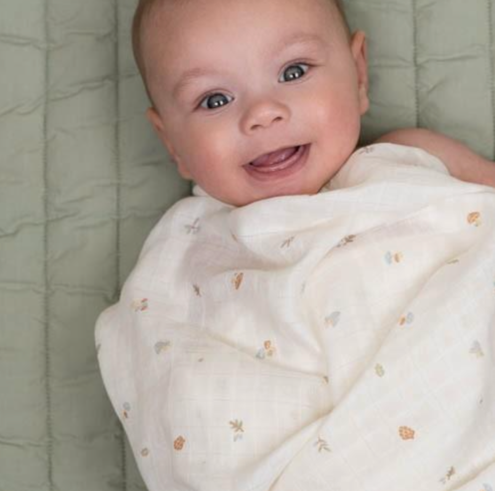 Maxi-lange swaddle mousseline 120 x 120 Forest Treasures