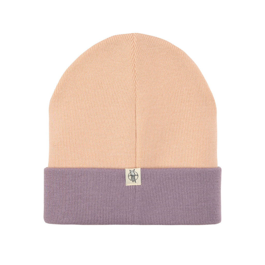 Merino Beanie - Bonnet Little Gang Happy light rose/lilac