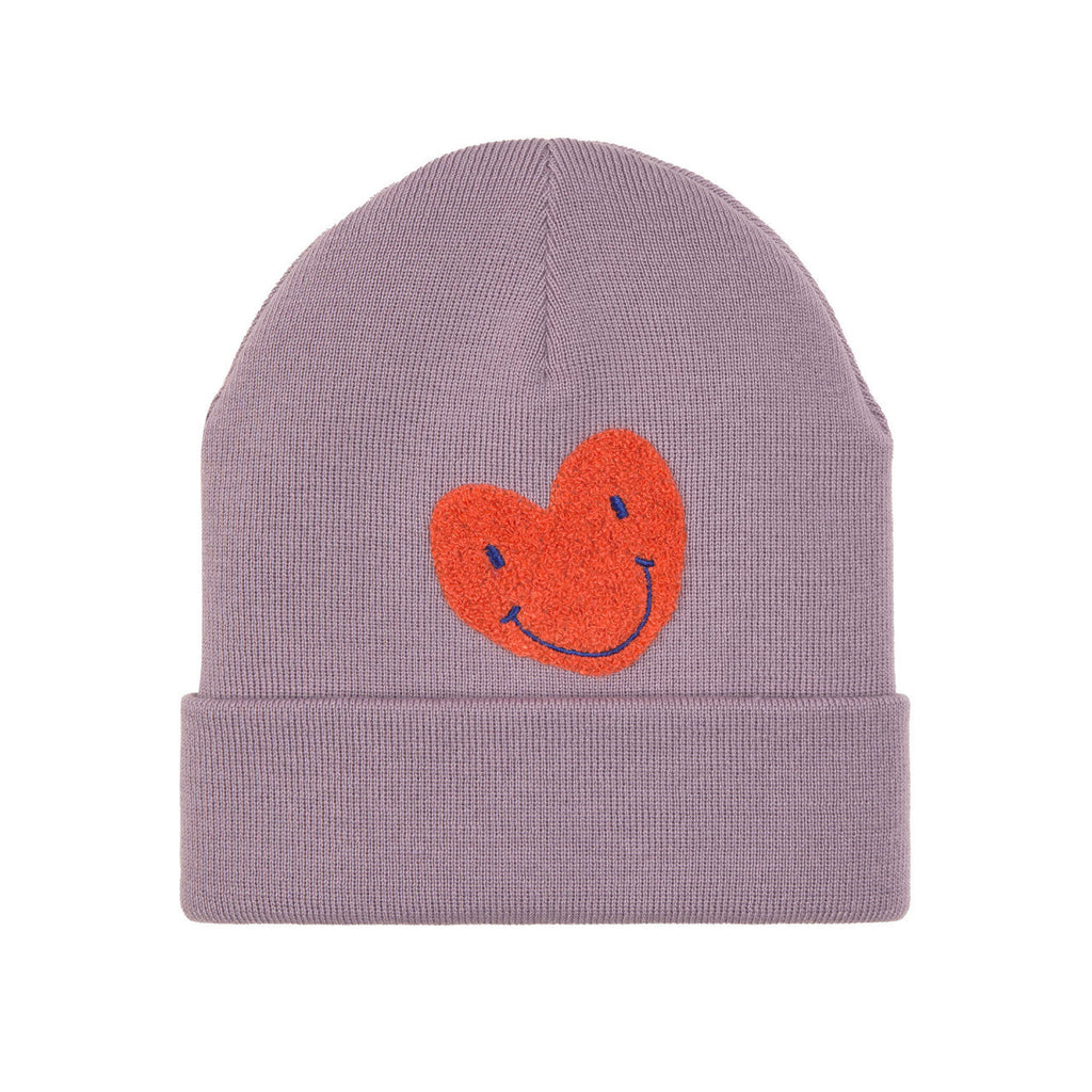 Merino Beanie - Little Gang Heart Beanie Lavendel (verschiedene