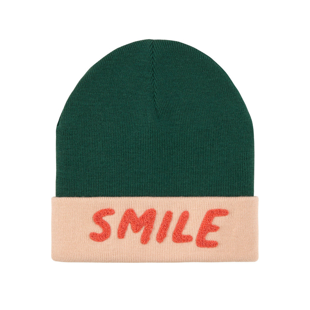 Merino Beanie - Little Gang Smile Beanie ozeangrün/hell