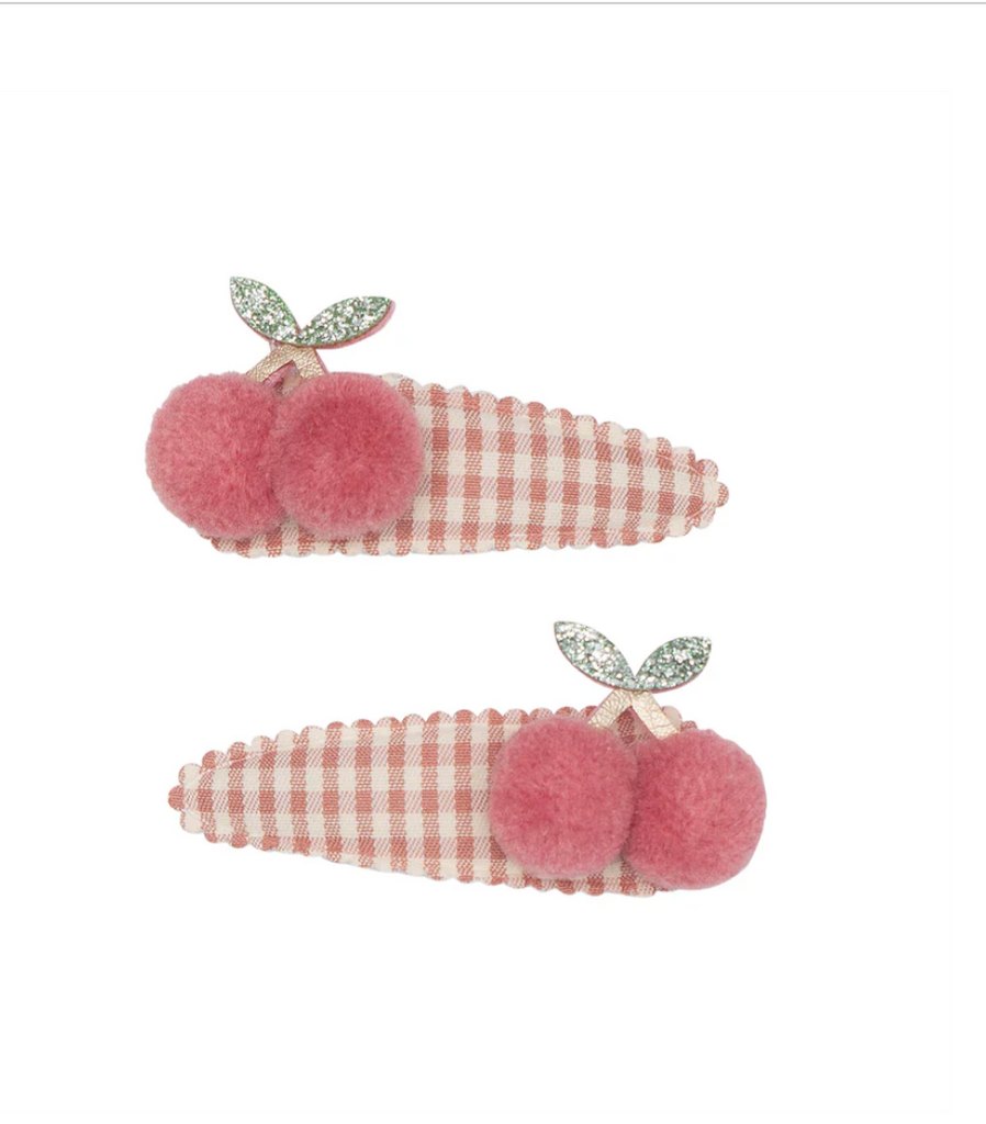 Pinces à cheveux - Gingham Cherry - Accessoires