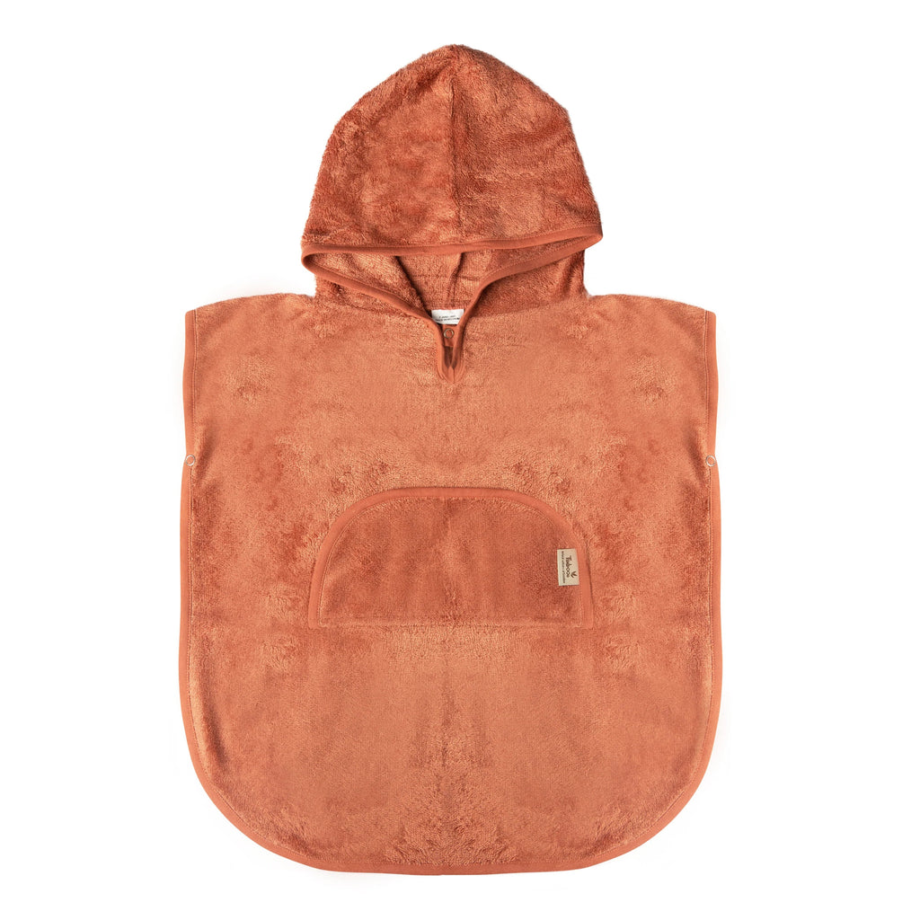 Poncho col V 2-4 ans (divers coloris) - Apricot blush