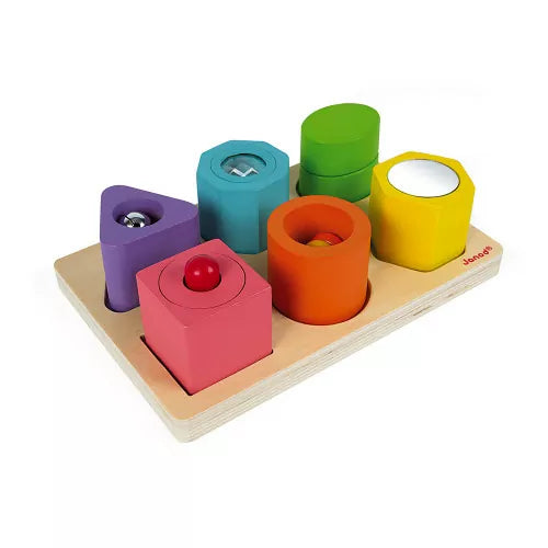 Puzzle 6 cubes sensoriels I wood (bois)