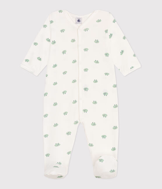 Pyjama bébé en coton grenouilles - marshmallow/multico