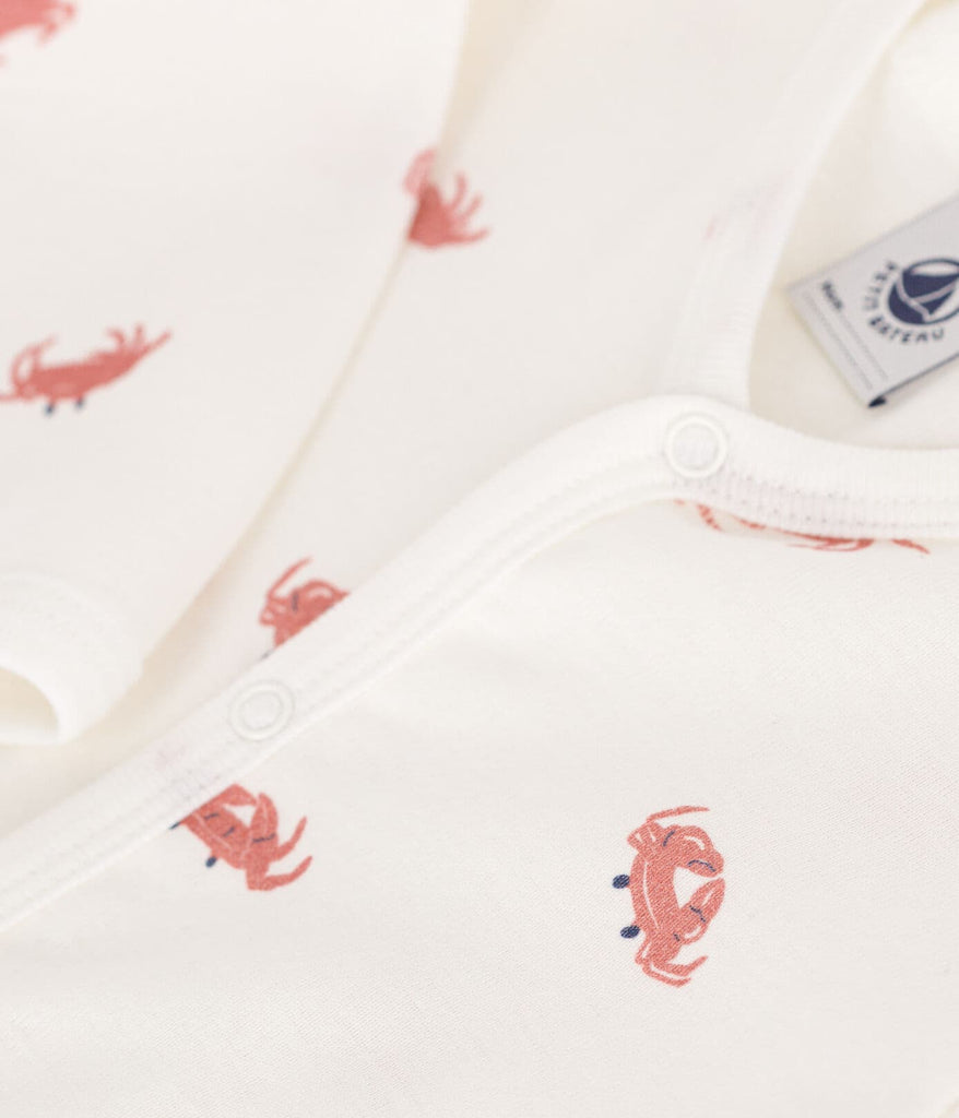 Pyjama bébé en coton sans pieds crabes (divers tailles)