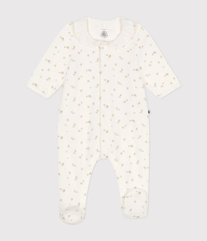 Samtpyjama – Marshmallow/Multico – Jumpsuite-Pyjama