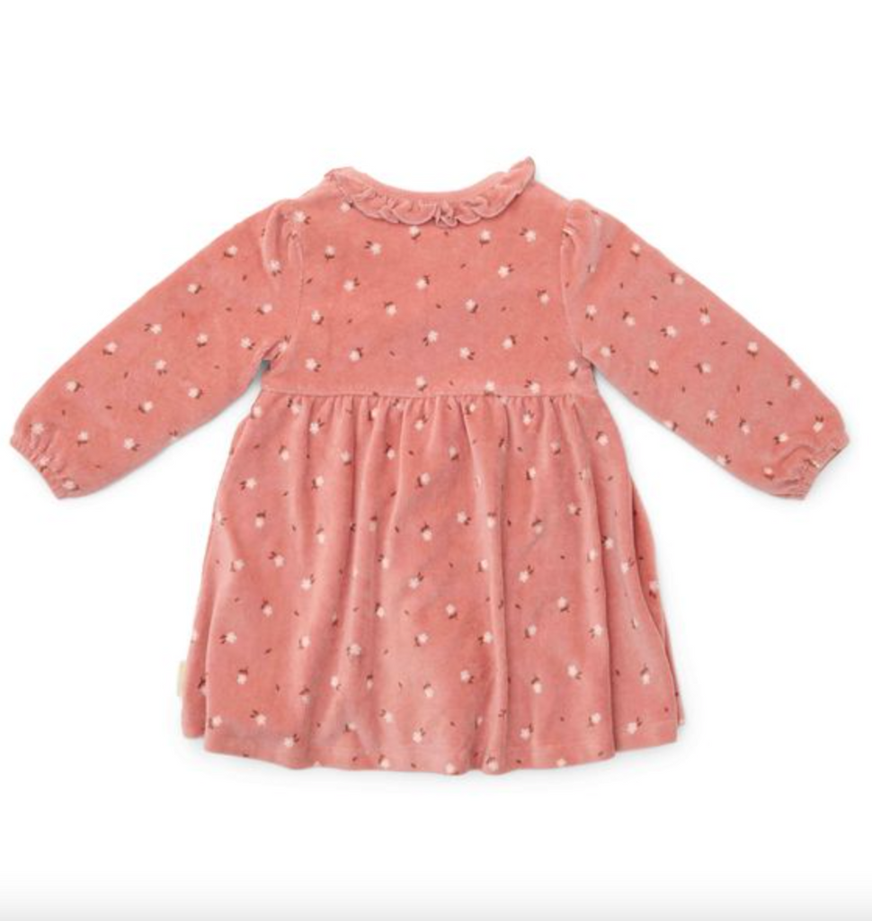 Robe manches longues Warm Rose Flowers (tailles 74-104)