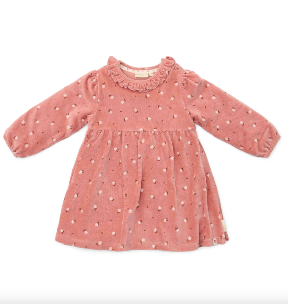 Robe manches longues Warm Rose Flowers (tailles 74-104)