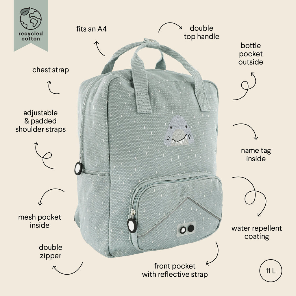 Sac à dos grand format - Mr. Shark - sac à