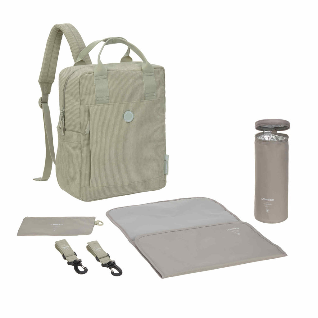 Sac à dos à langer - Vividal Cord Khaki