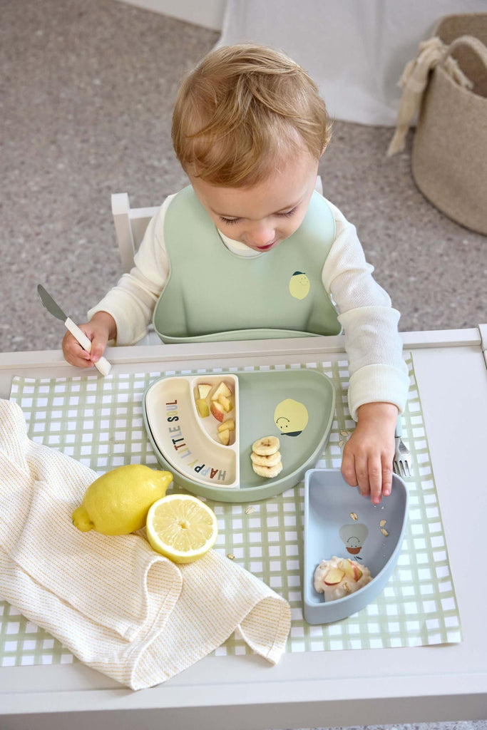 Set de vaisselle silicone (3pcs) -Happy Fruits Citron