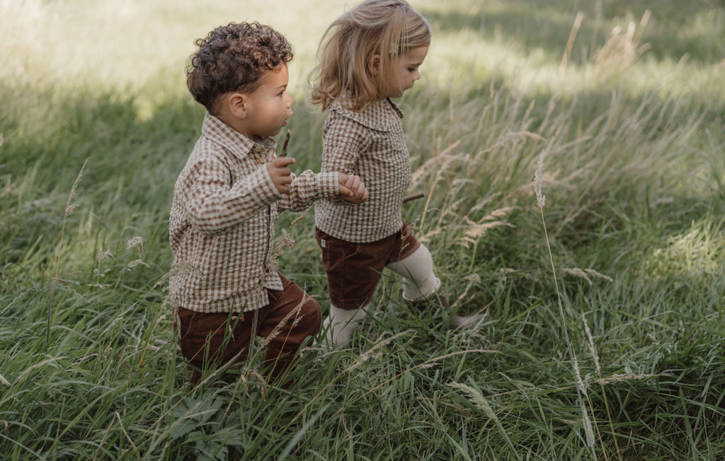 Short en velours côtelé - Walnut brown (tailles 74-104)