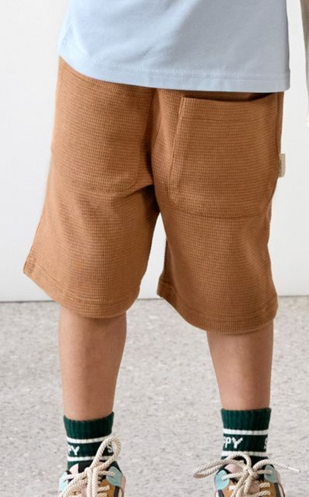 Waffelshorts - Karamell (diver Größen 74-116) - Shorts