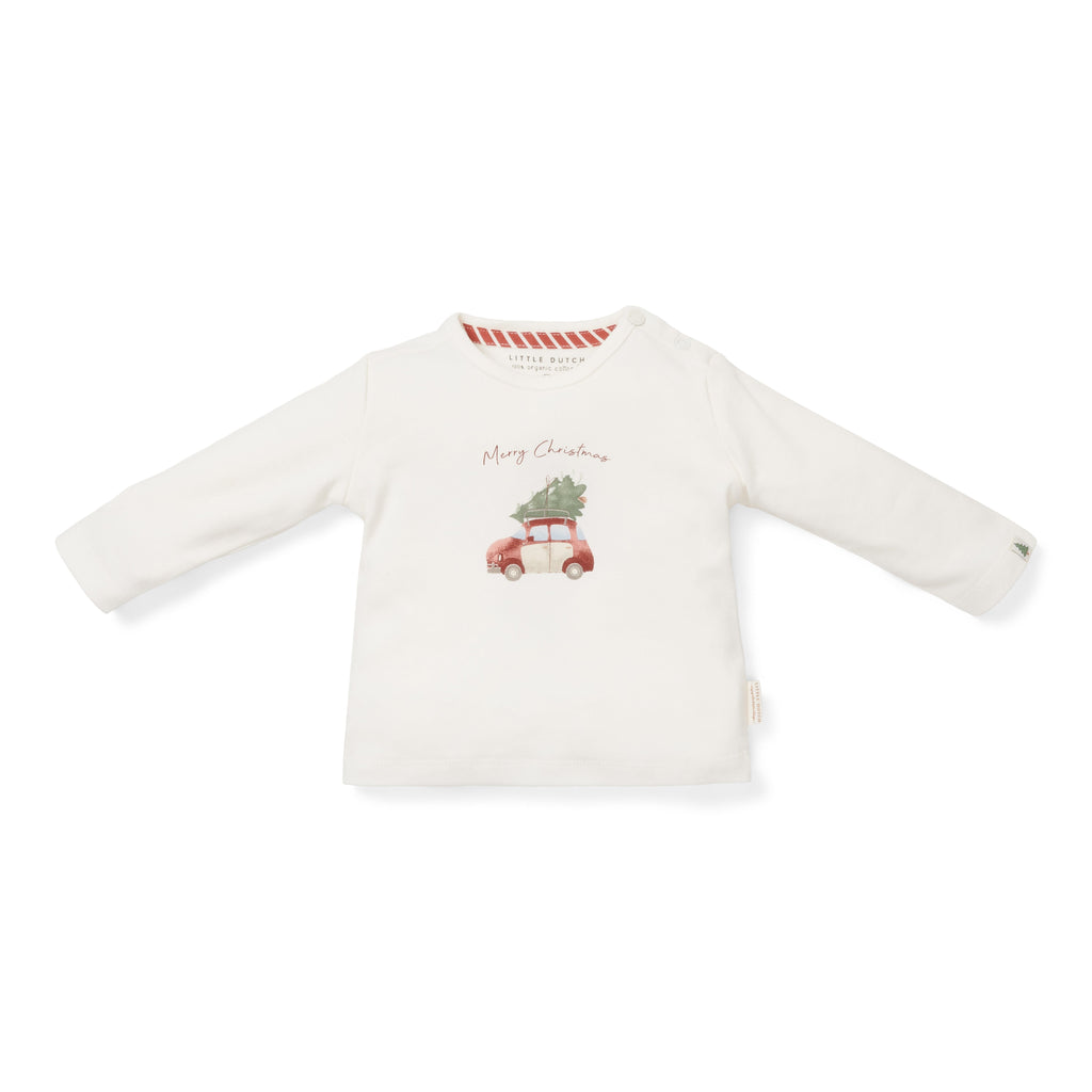 T-shirt de noël manches longues joyeux noël (50-104) -