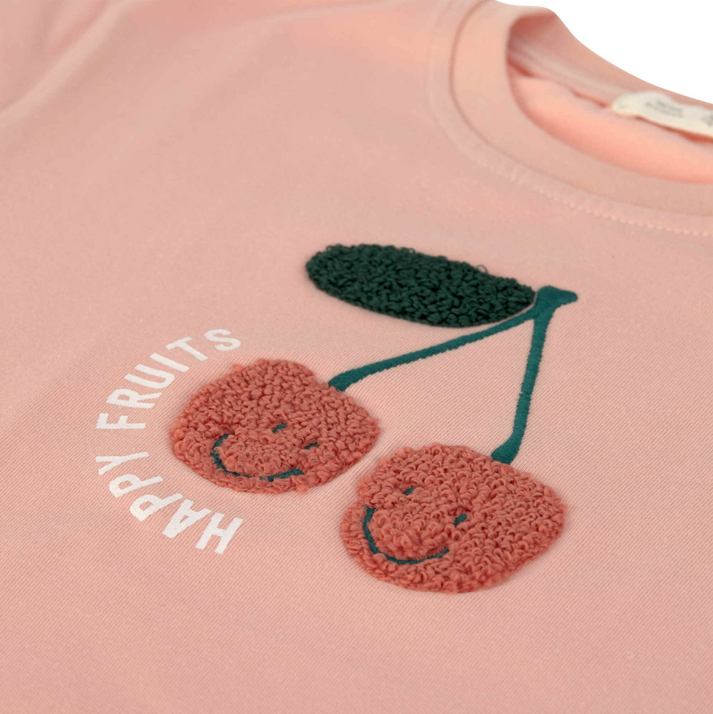 Jersey T-Shirt Cherry - Peach (verschiedene Größen 7Monate - 6Jahre)