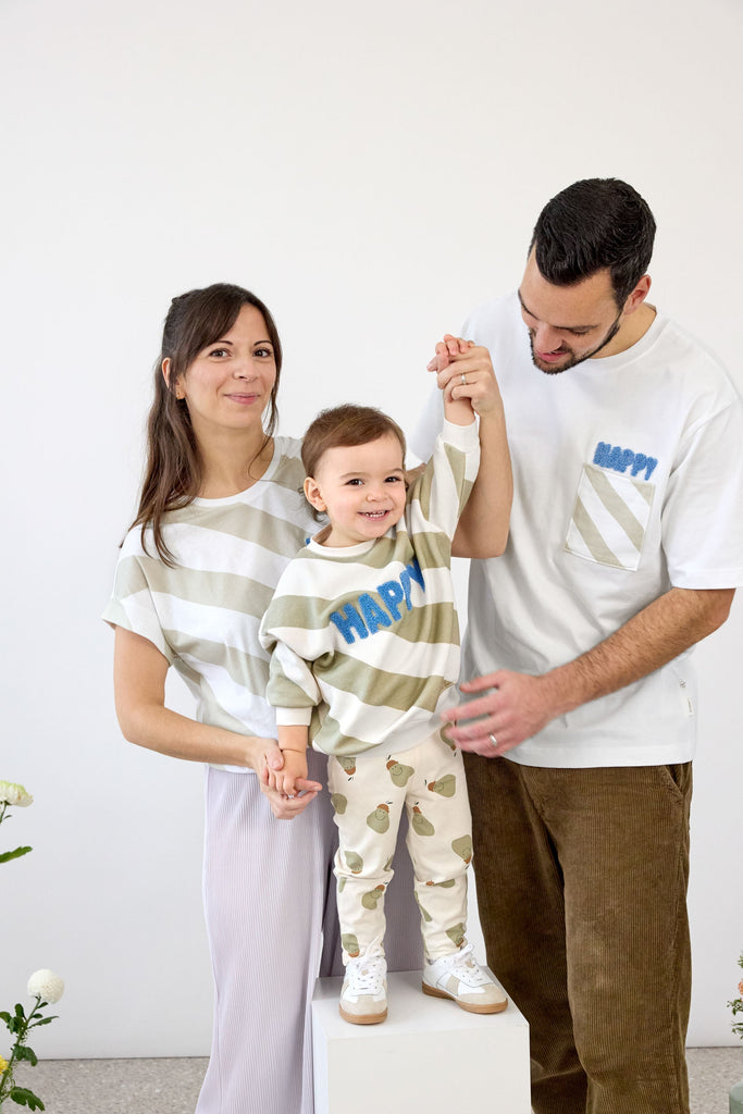 Unisex T-Shirt Happy - Milky (verschiedene Größen S-XL) - T-Shirt