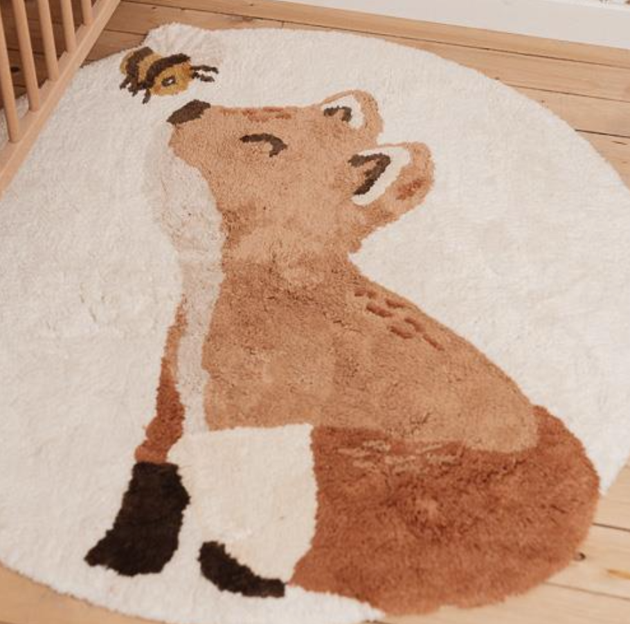 Tapis Renard - 110x110 cm - Tapis de sol