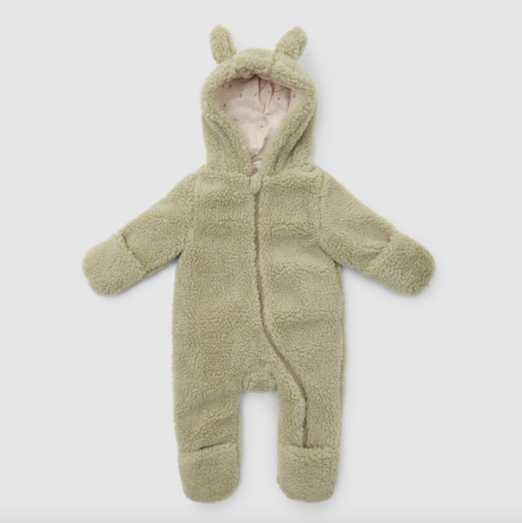 Teddy-Overall Soft Green (Größen 50-80) - Overall