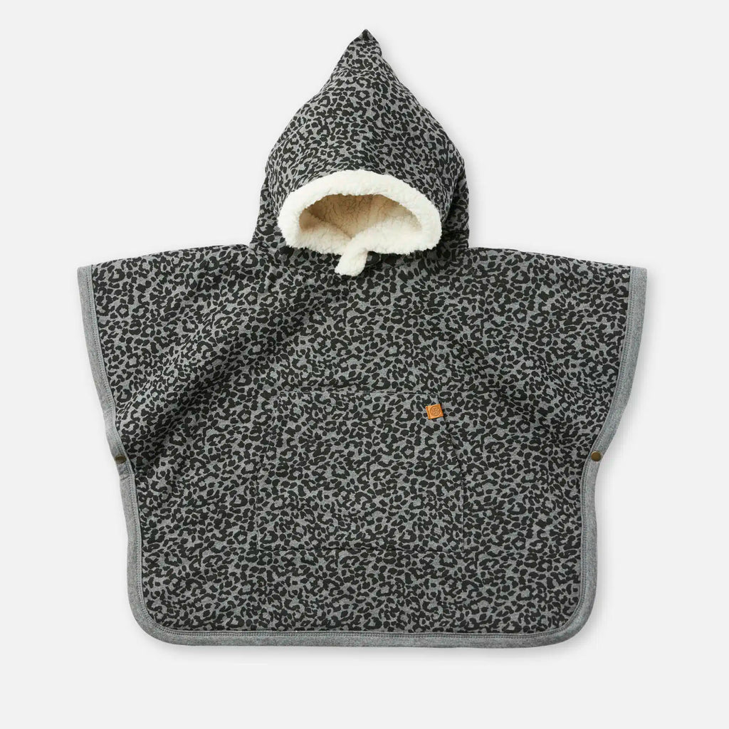 Teddy Poncho (divers coloris) - Leopard (grey/black)