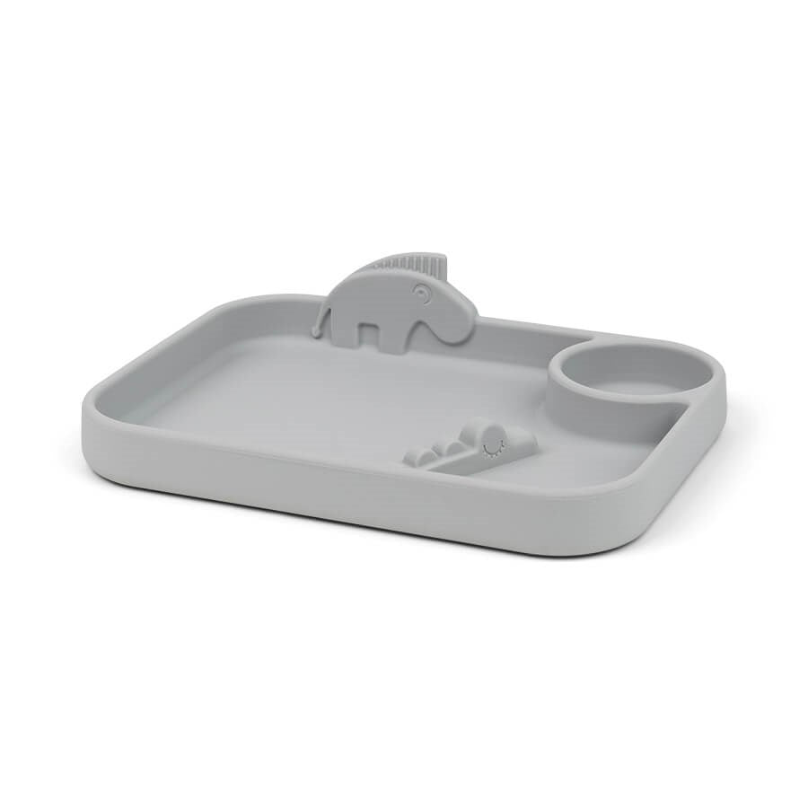 Assiette plateau Peekaboo Deer friends Grey - Assiette